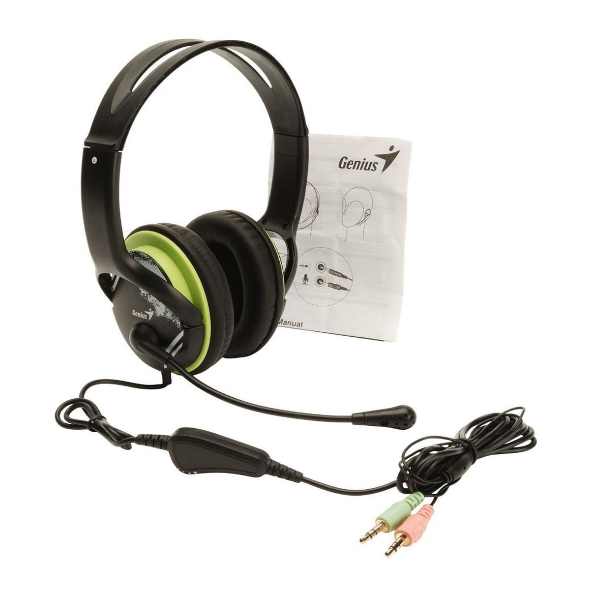GENIUS - AUDIFONO CON MICROFONO GENIUS HS-400A CONEXIÓN 35MM