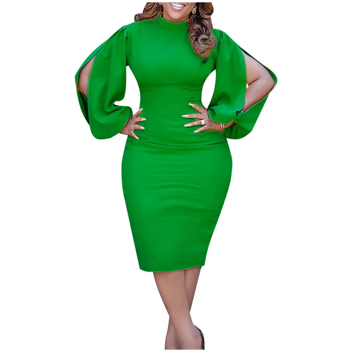 TIOZONEY - Vestido a la cadera para mujer