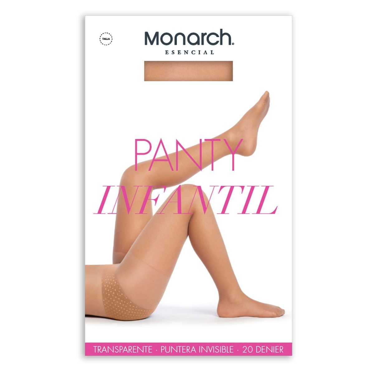 MONARCH - Panty Infantil Transparente Champana Monarch