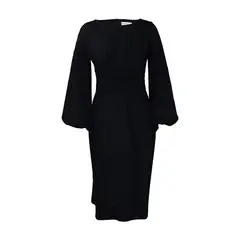 TIOZONEY - Vestido de mujer con cuello redondo