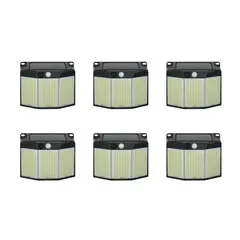 PRO OUTDOOR - Pack 6 Aplique 294 Led Solar Contra Agua