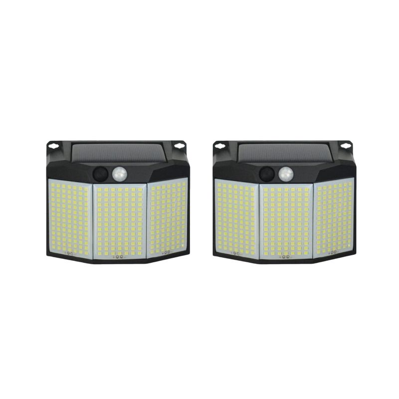 PRO OUTDOOR - 2 Aplique 294 Led Solar Contra Agua