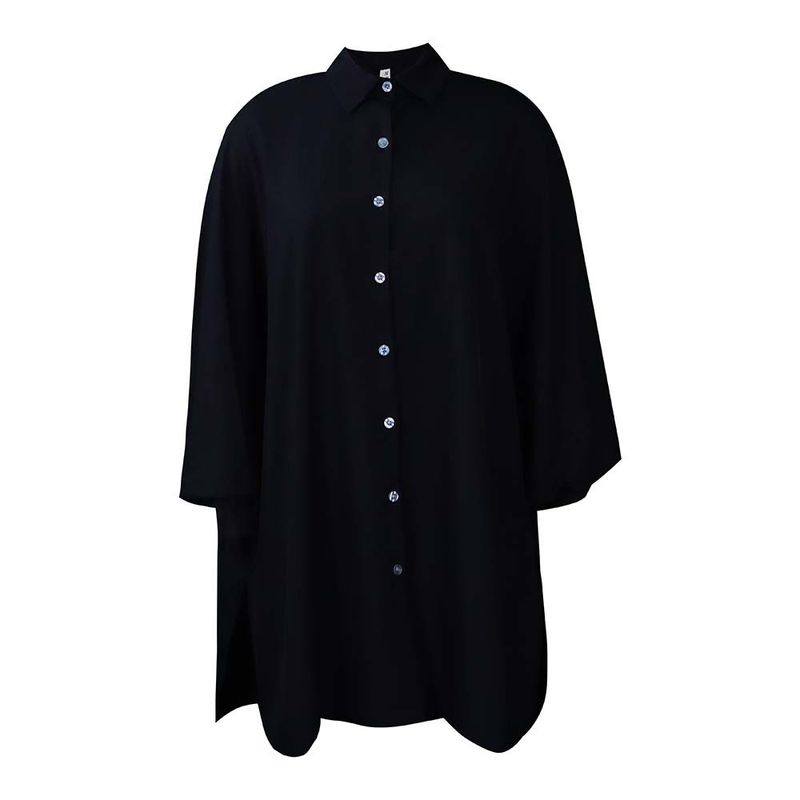 TIOZONEY - Vestido suelto con solapa para mujer