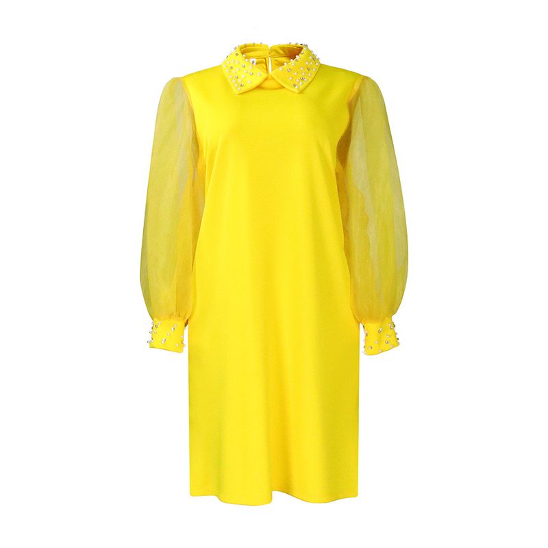 TIOZONEY - Vestidos de mujer con cuentas de encaje.-