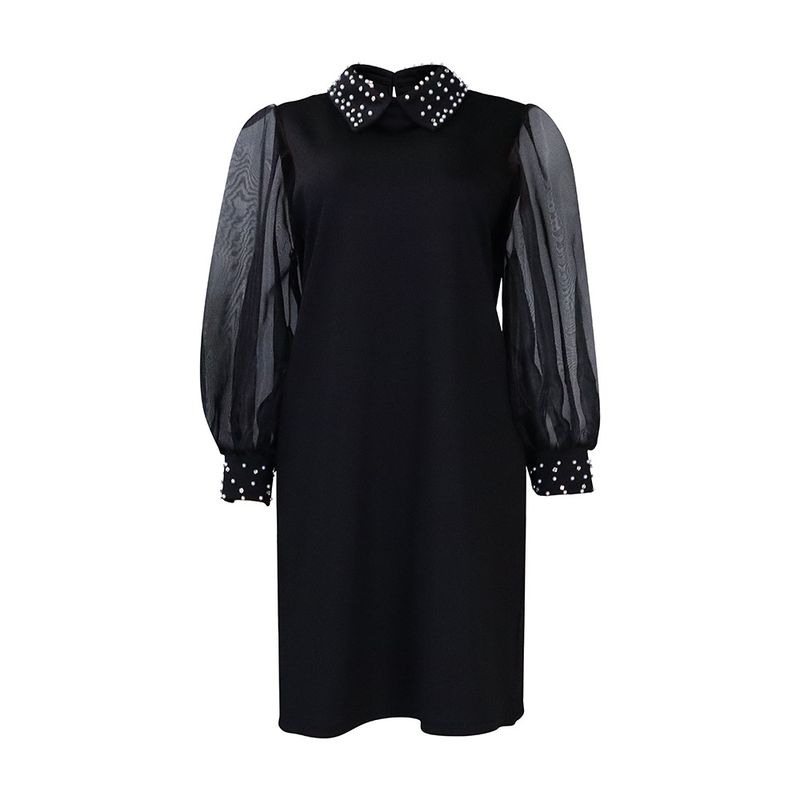 TIOZONEY - Vestidos de mujer con cuentas de encaje