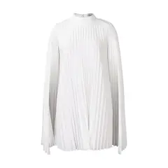 TIOZONEY - Vestidos plisados de mujer con capa