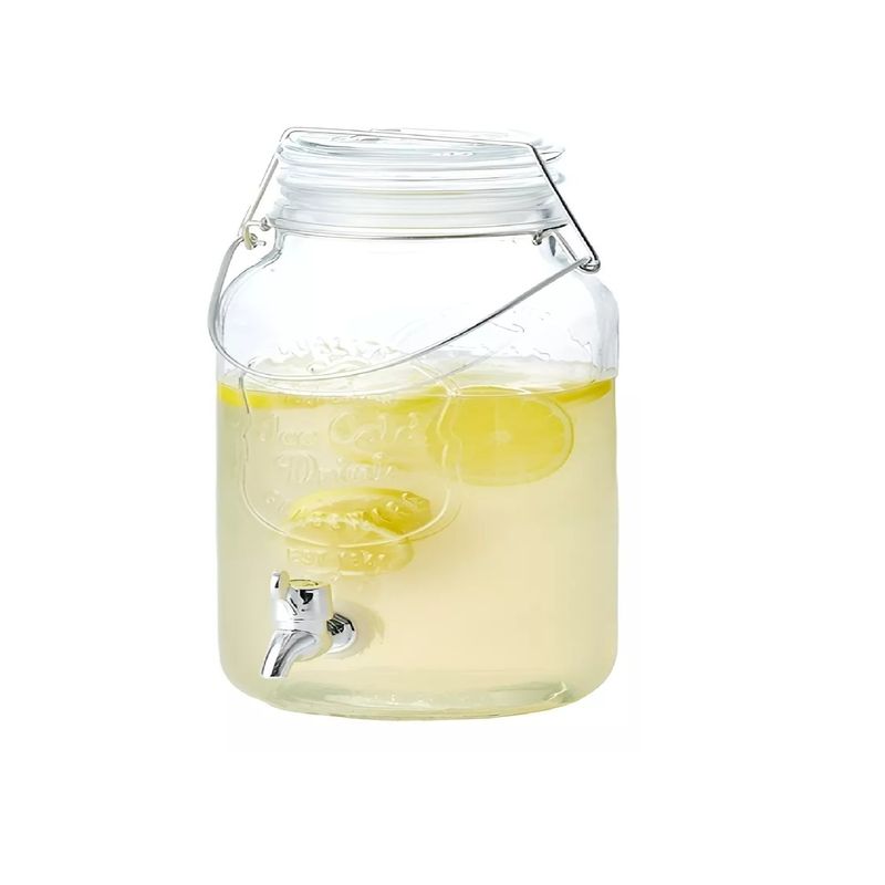 GENERICO - Dispensador De Bebidas Jarro De Vidrio Para Jugos Jarra 3L.