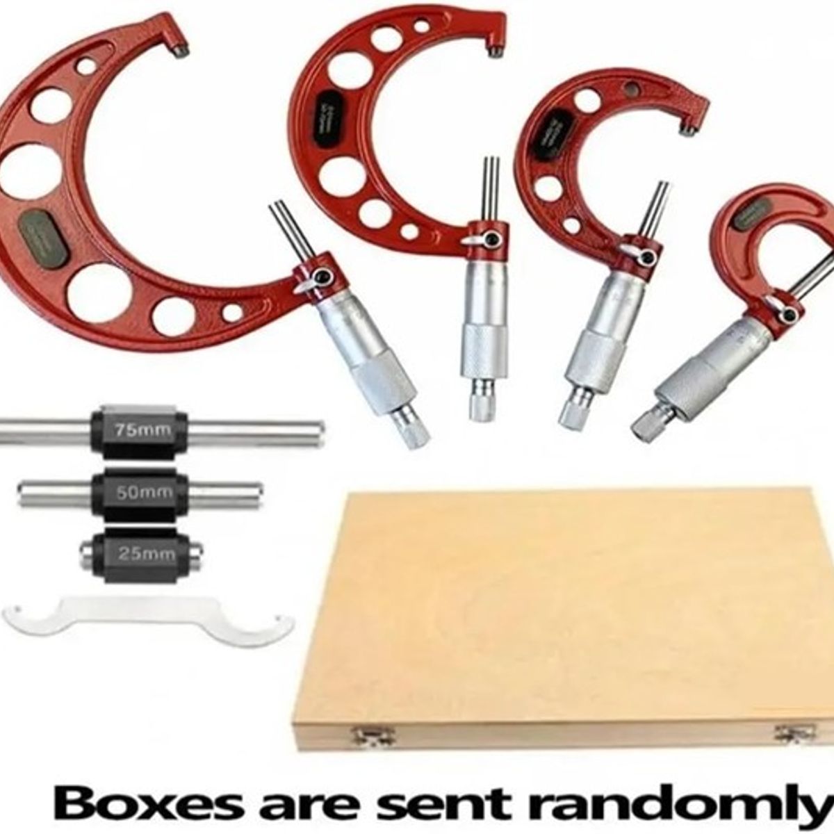 GENERICO - Set micrometro exterior con tope de trinquete estandar