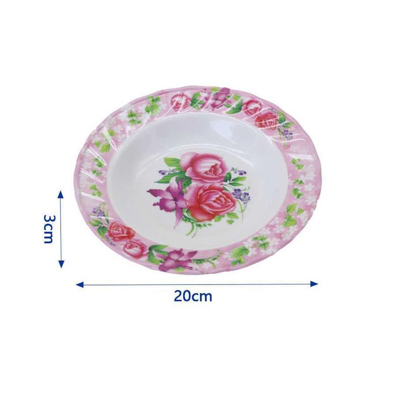 GENERICO - Set 12 Plato Ondo Melamina