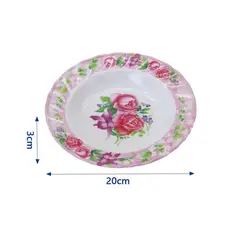 GENERICO - Set 12 Plato Ondo Melamina