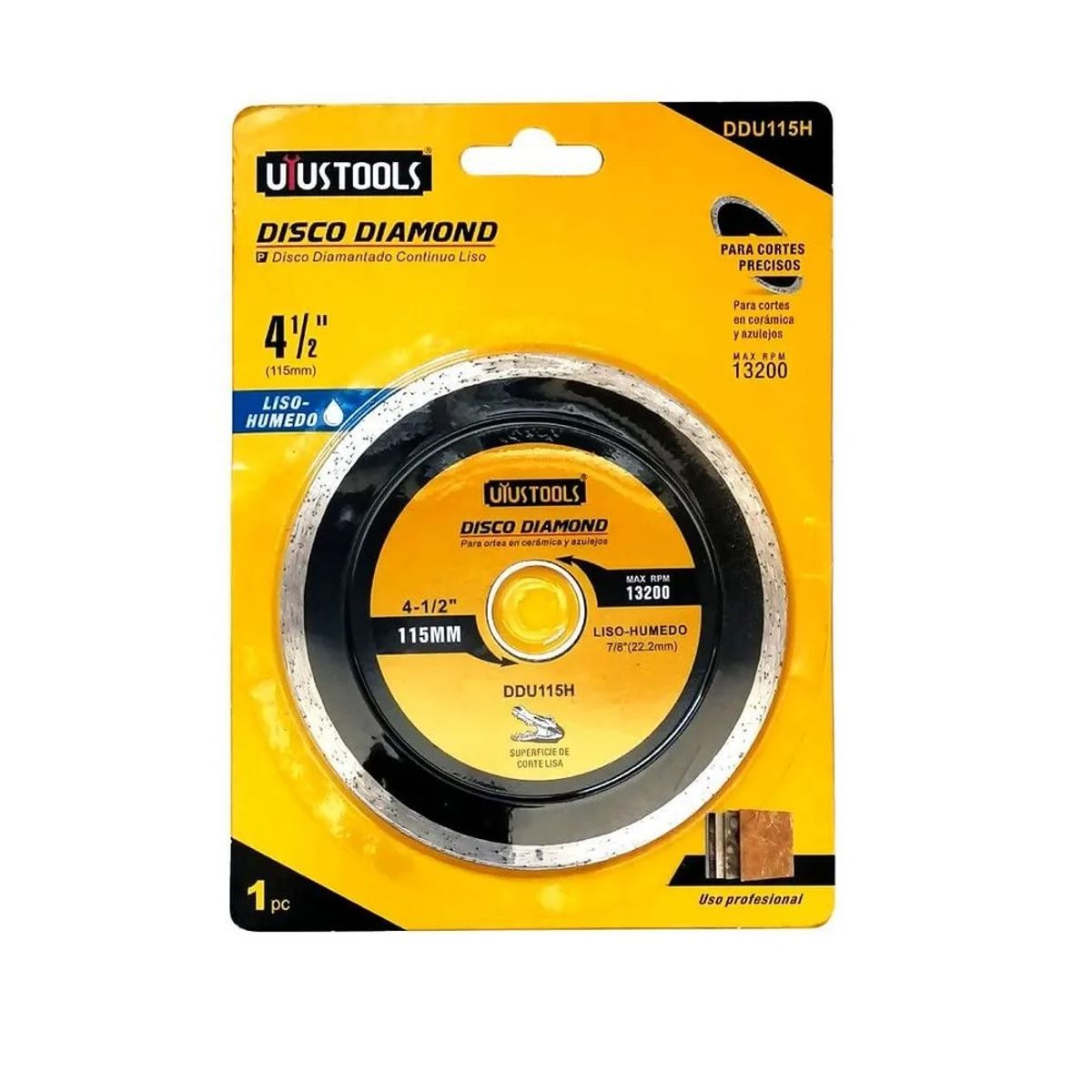 UYUSTOOL - DISCO DIAMANTADO 115MM UYUSTOOLS