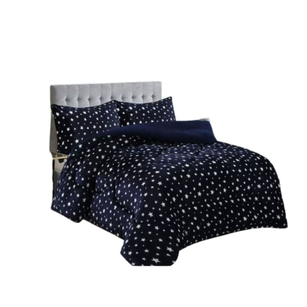 GENERICO - Cobertor Chiporro Invierno 1.5 Plazas - Azul Estrella 185