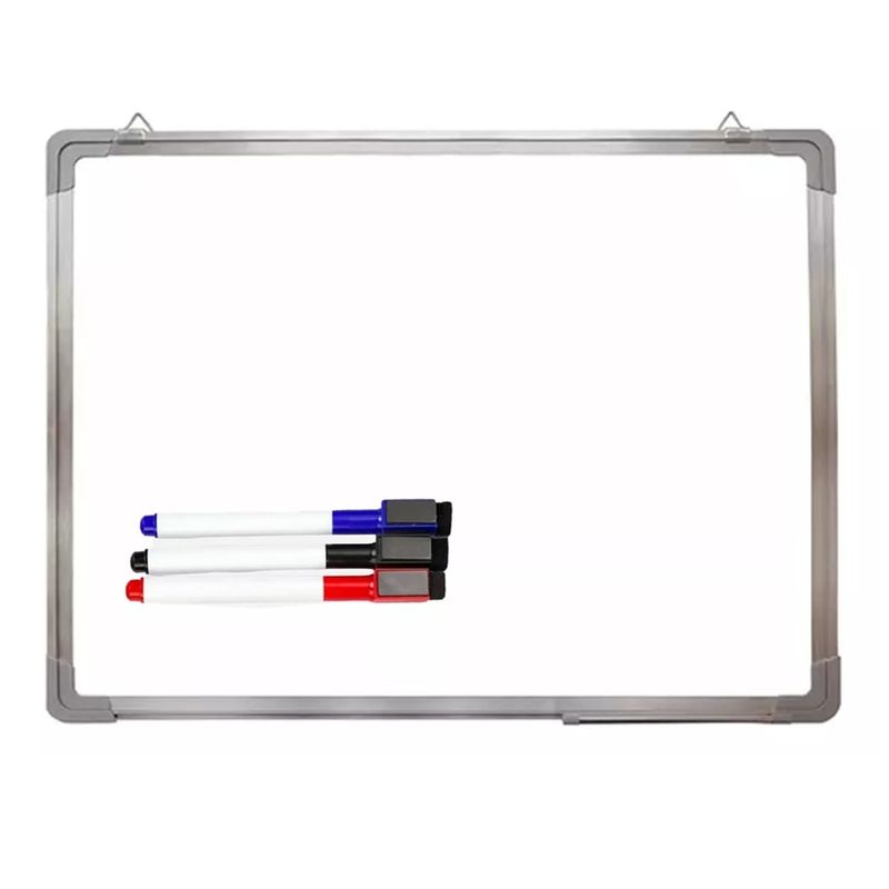 GENERICO - Pizarra Acrílica Magnetica Blanca Borrador + Plumones 60x40