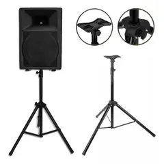 GENERICO - Atril Parlante Tripode Soporte Metalico Regulable De 180 Cm