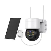 GENERICO - Cámara Wi-Fi con Panel Solar y Sensor de Movimiento - Interior y Exterior IP1080