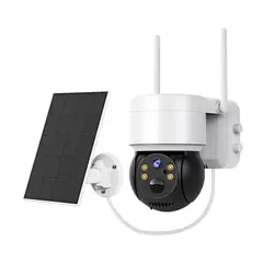 GENERICO - Cámara Wi-Fi con Panel Solar y Sensor de Movimiento - Interior y Exterior IP1080