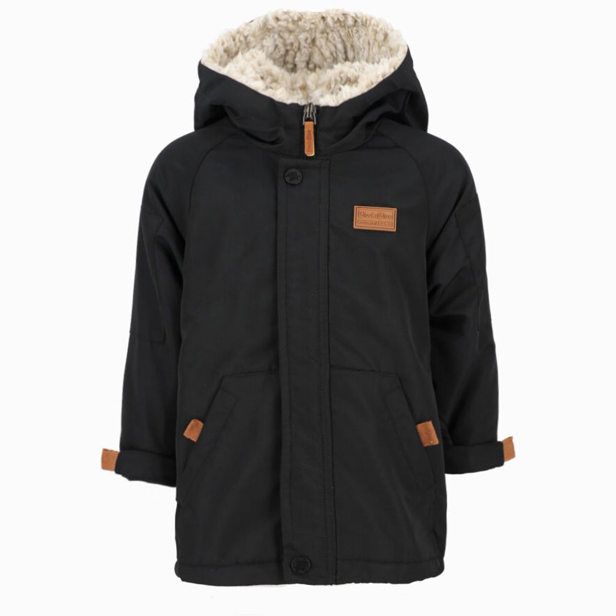 BLACK AND BLUE - Abrigo bebés impermeable negro Black and Blue