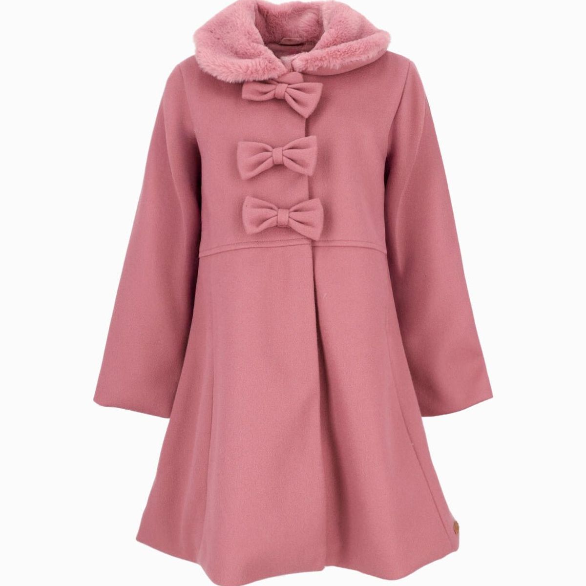 LIMONADA - Abrigo niña con lazos palo rosa Limonada