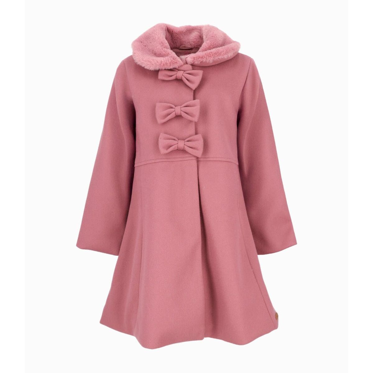 LIMONADA - Abrigo niña con lazos palo rosa Limonada