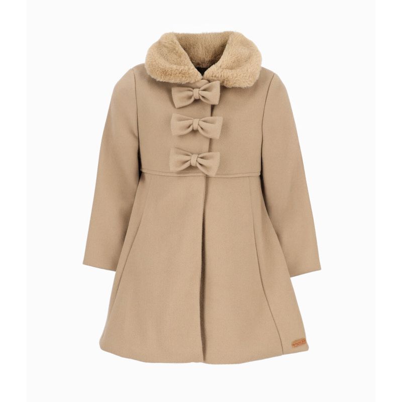 LIMONADA - Abrigo niña con lazos beige Limonada