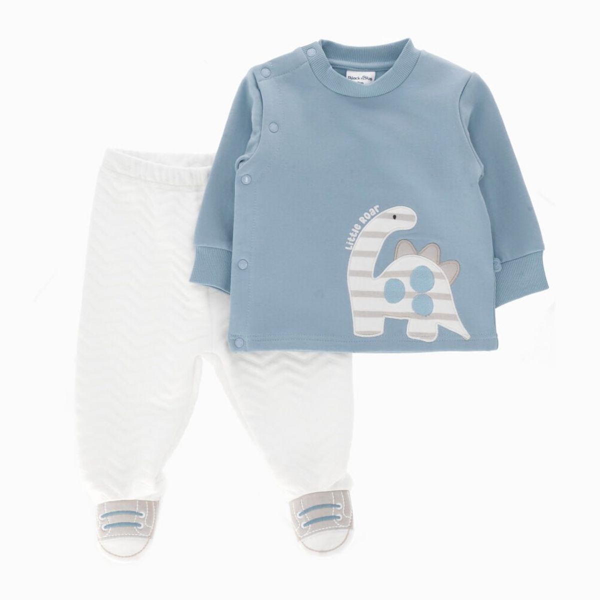 BLACK AND BLUE - Buzo recién nacido con dinosaurio menta Black and Blue