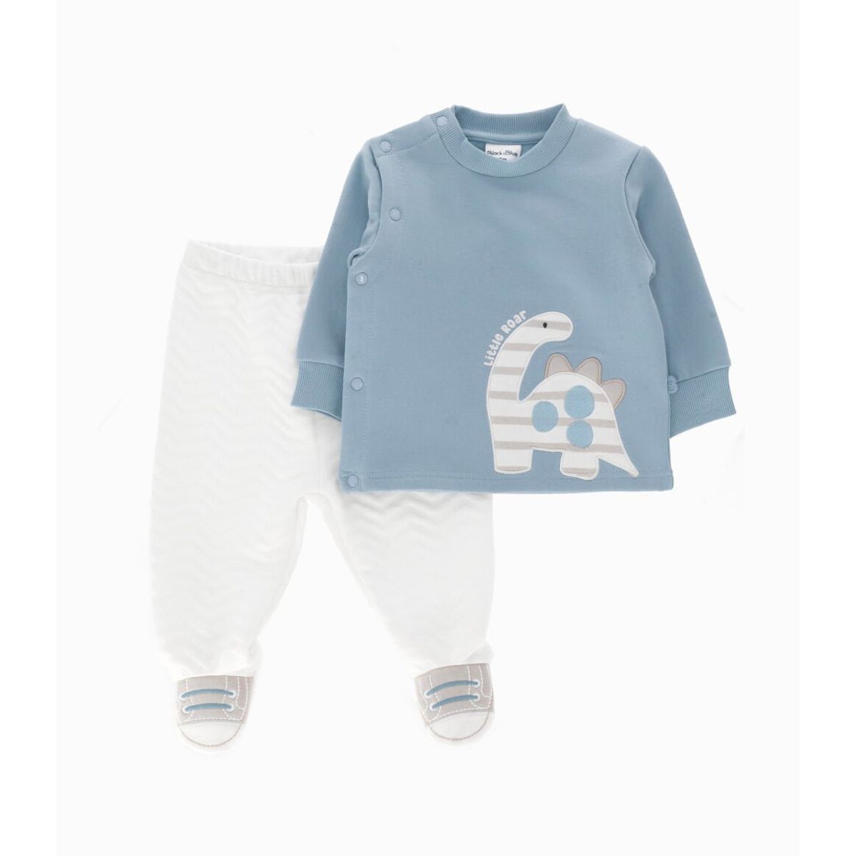 BLACK AND BLUE - Buzo recién nacido con dinosaurio menta Black and Blue