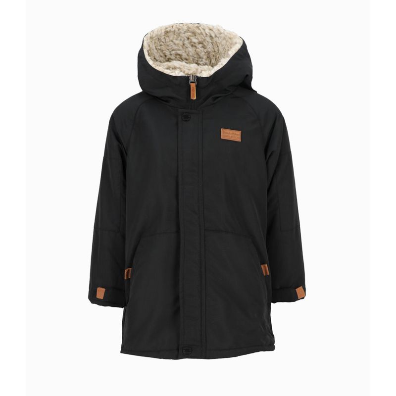 BLACK AND BLUE - Abrigo niño impermeable negro Black and Blue