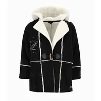 Abrigo niña gamulán negro