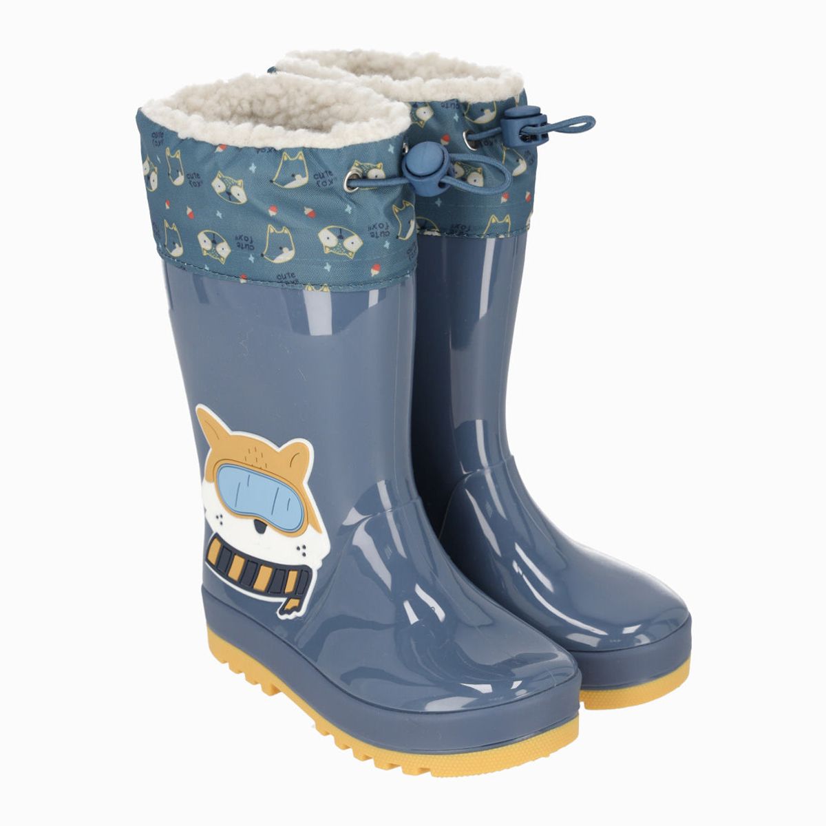 BLACK AND BLUE - Bota bebés para lluvia azul Black and Blue