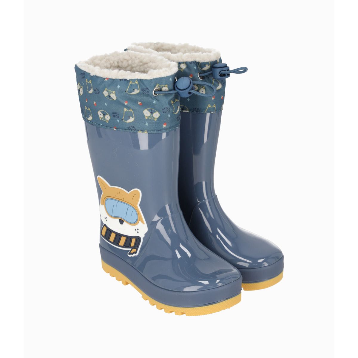 BLACK AND BLUE - Bota bebés para lluvia azul Black and Blue