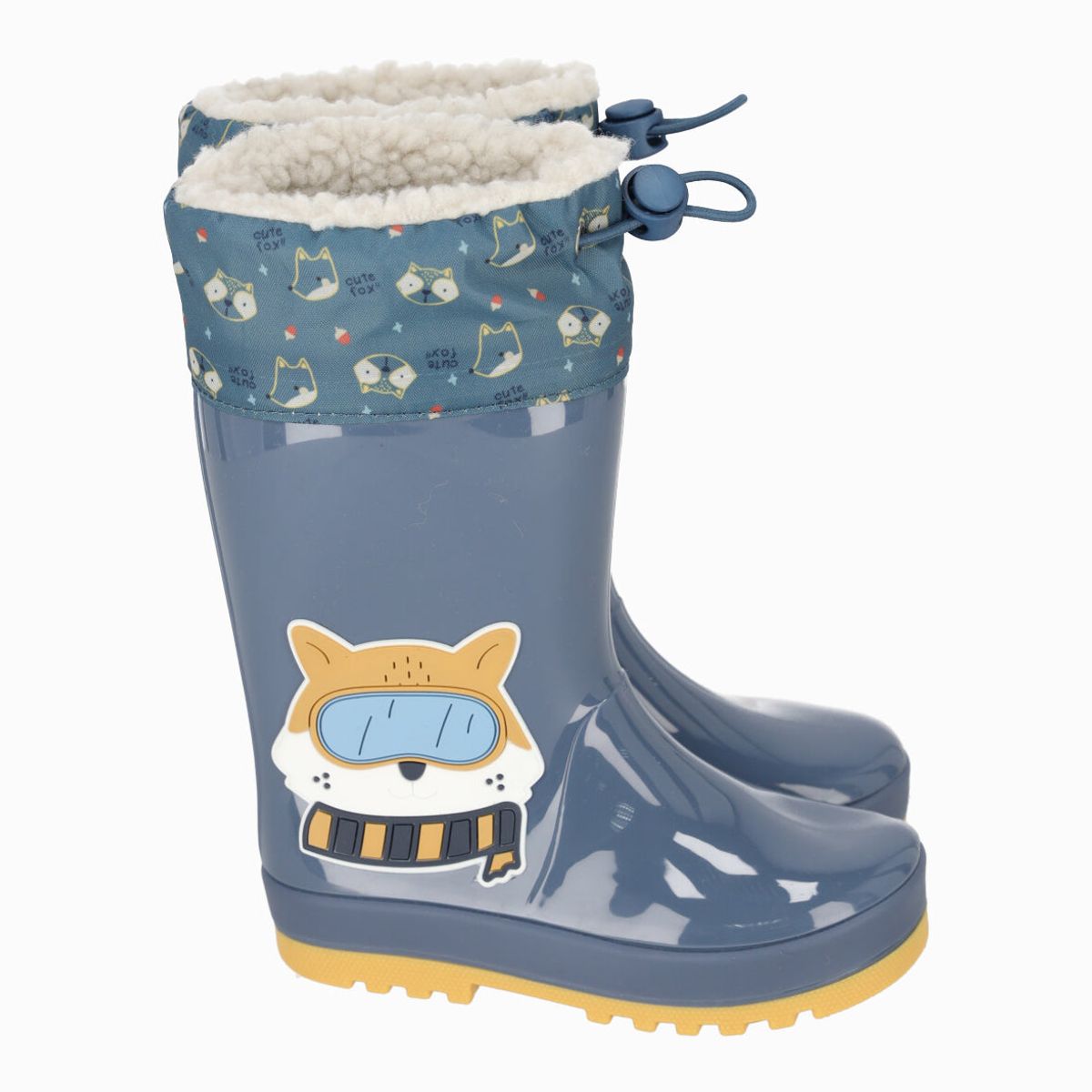 BLACK AND BLUE - Bota bebés para lluvia azul Black and Blue