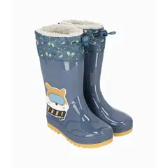 BLACK AND BLUE - Bota bebés para lluvia azul