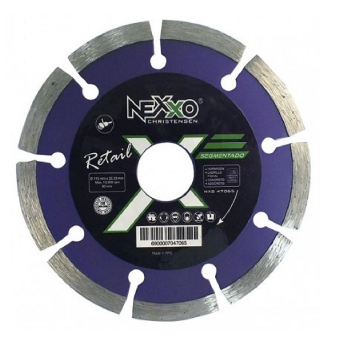GENERICO - DISCO DE CORTE DIAMANTADO 9 SEGMENTADO NEXXO.