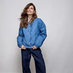 AMPHORA - Puffy jacket margarita azul