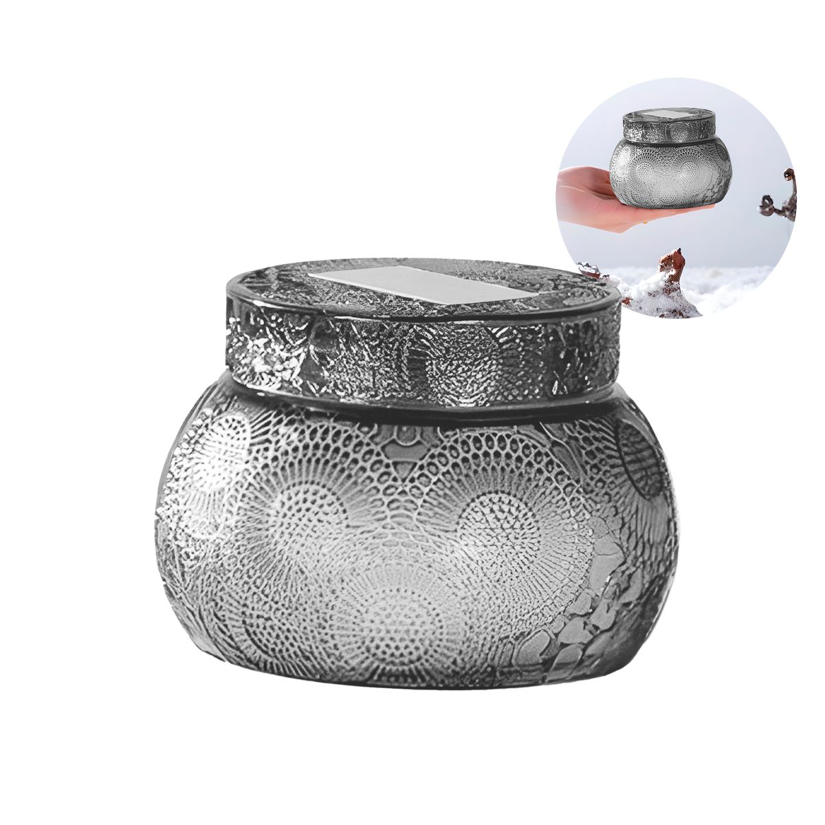 GENERICO - Frascos De Vidrio Aromáticas Tapa Velas Redondo Color Transparente