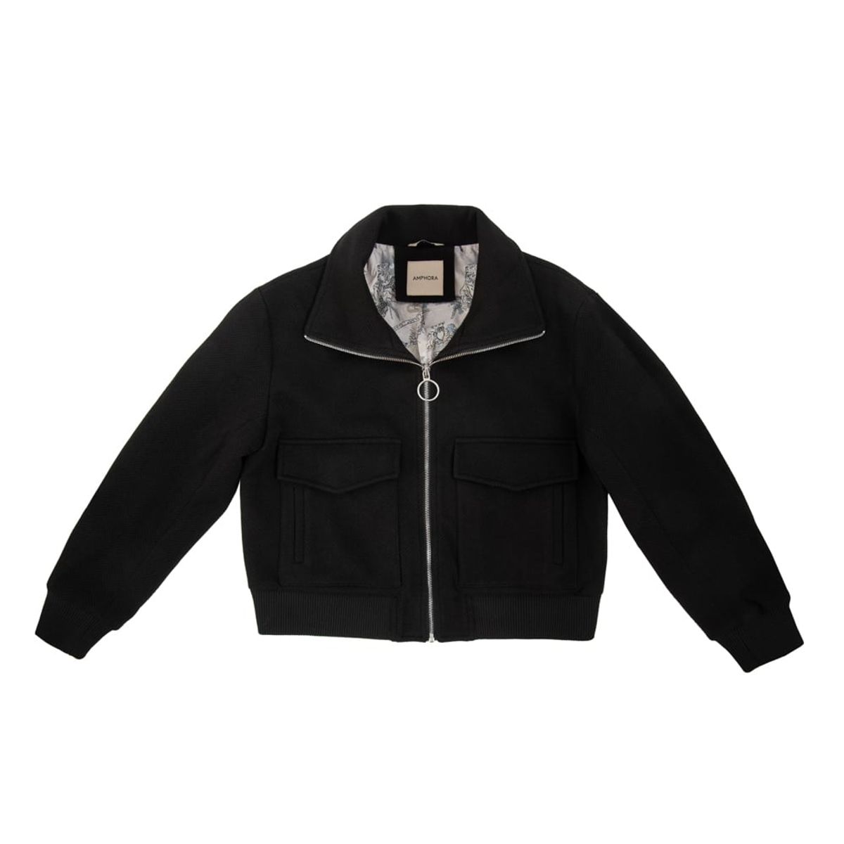 AMPHORA - Bomber Jacket roberta negro