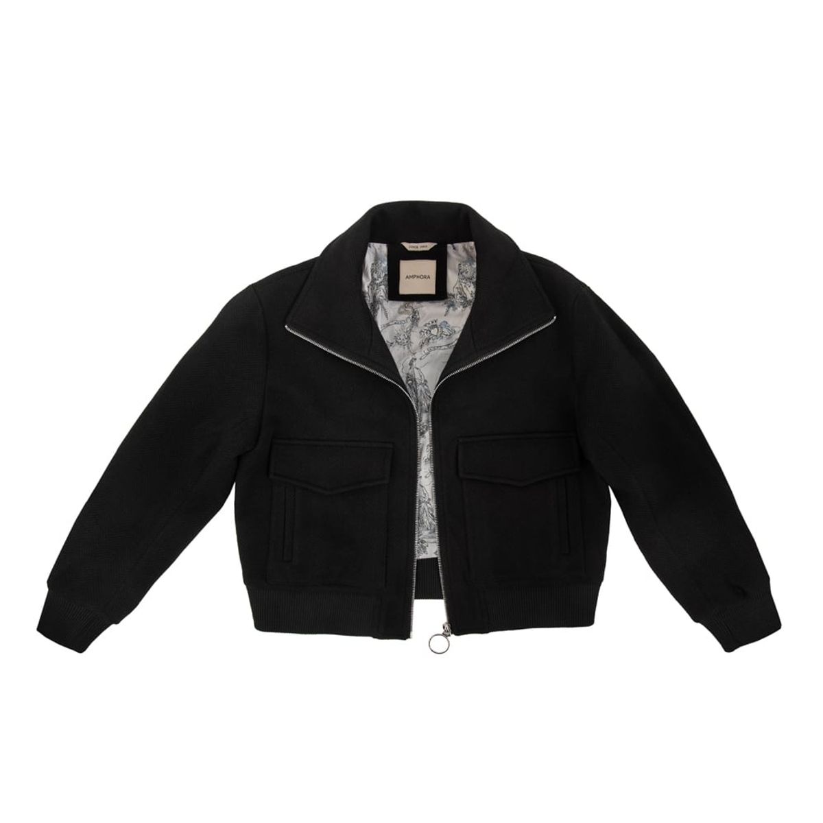 AMPHORA - Bomber Jacket roberta negro