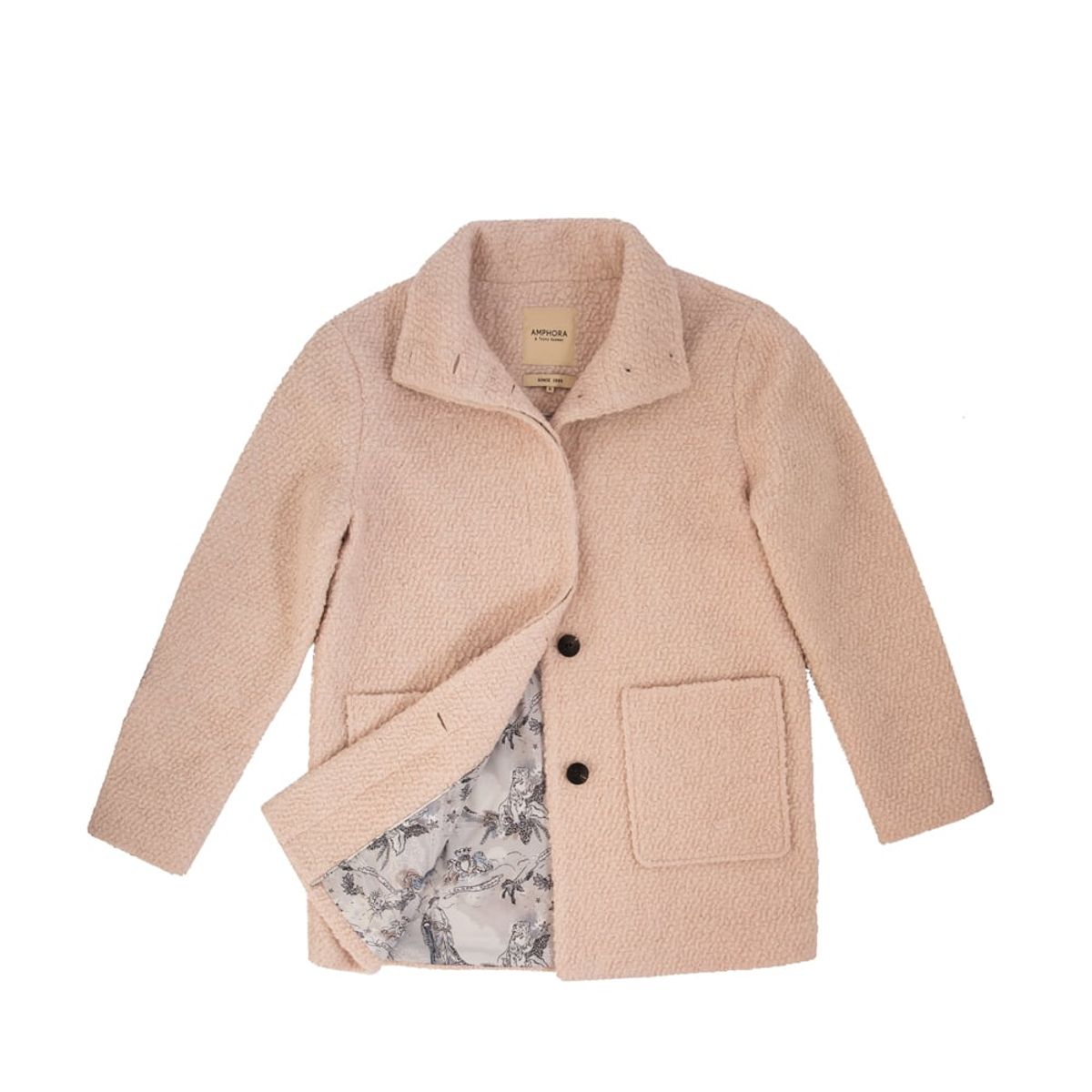 AMPHORA - Chaqueta lara blanco crudo