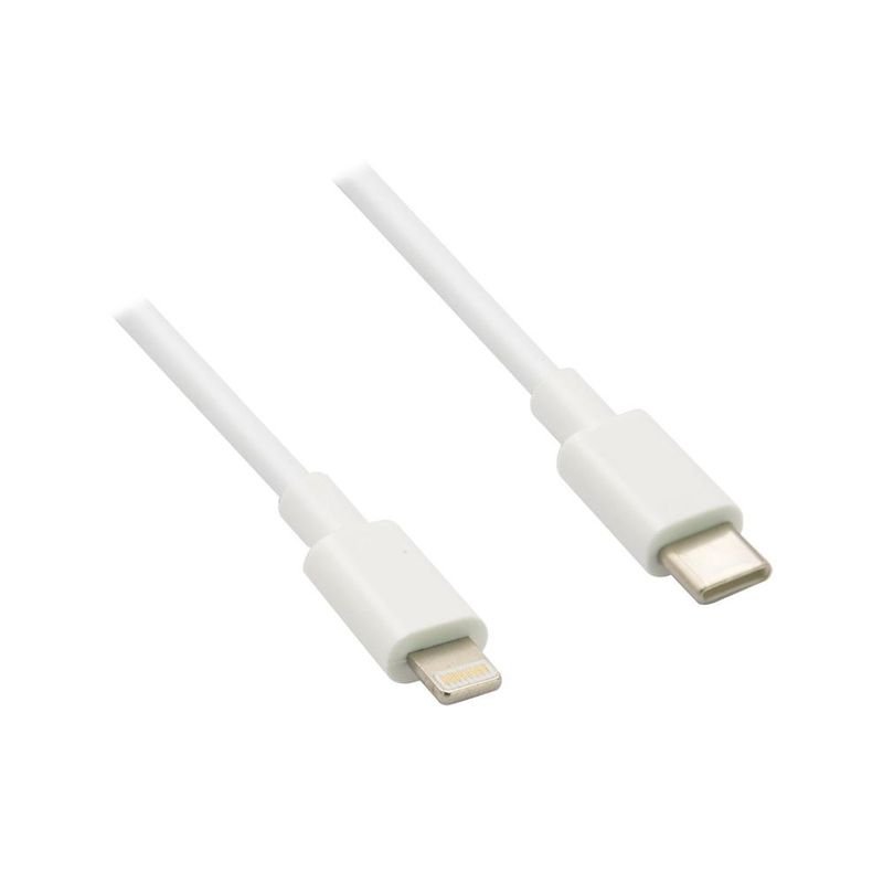PHILCO - Cable USB-C a compatible con Lightning 27W Blanco