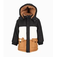 Parka bebés impermeable negro