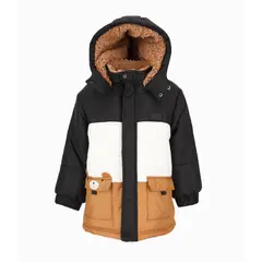 BLACK AND BLUE - Parka bebés impermeable negro