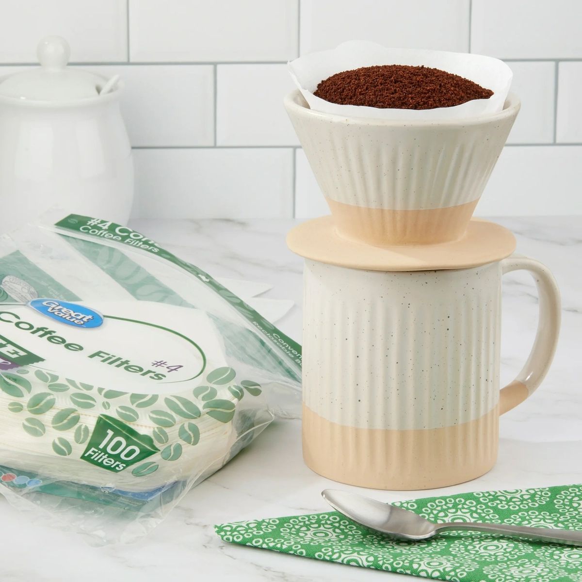 GENERICO - 100 Filtros De Papel Cafetera Cono 4 8-12 tazas