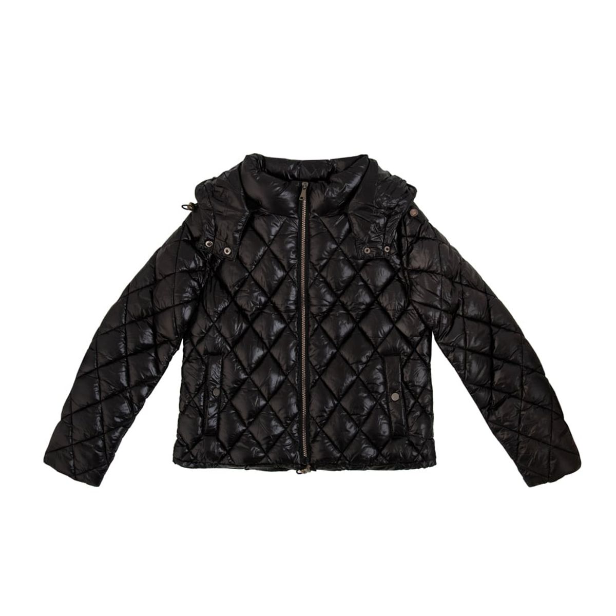 AMPHORA - Puffy jacket martina negro