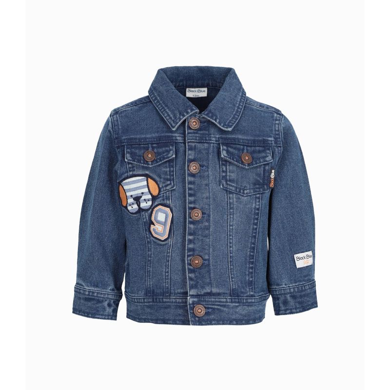 BLACK AND BLUE - Chaqueta bebés básica denim azul Black and Blue