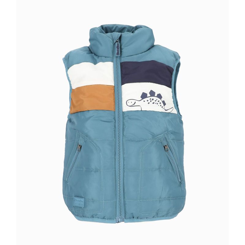 BLACK AND BLUE - Parka niño sin mangas petróleo Black and Blue