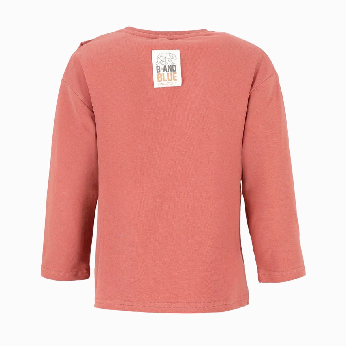 BLACK AND BLUE - Polera bebés con oso terracota Black and Blue