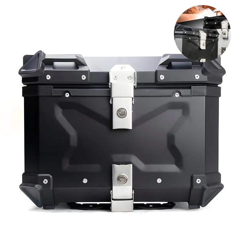 GENERICO - Maleta Superior De Motocicleta 45 Lt Negra