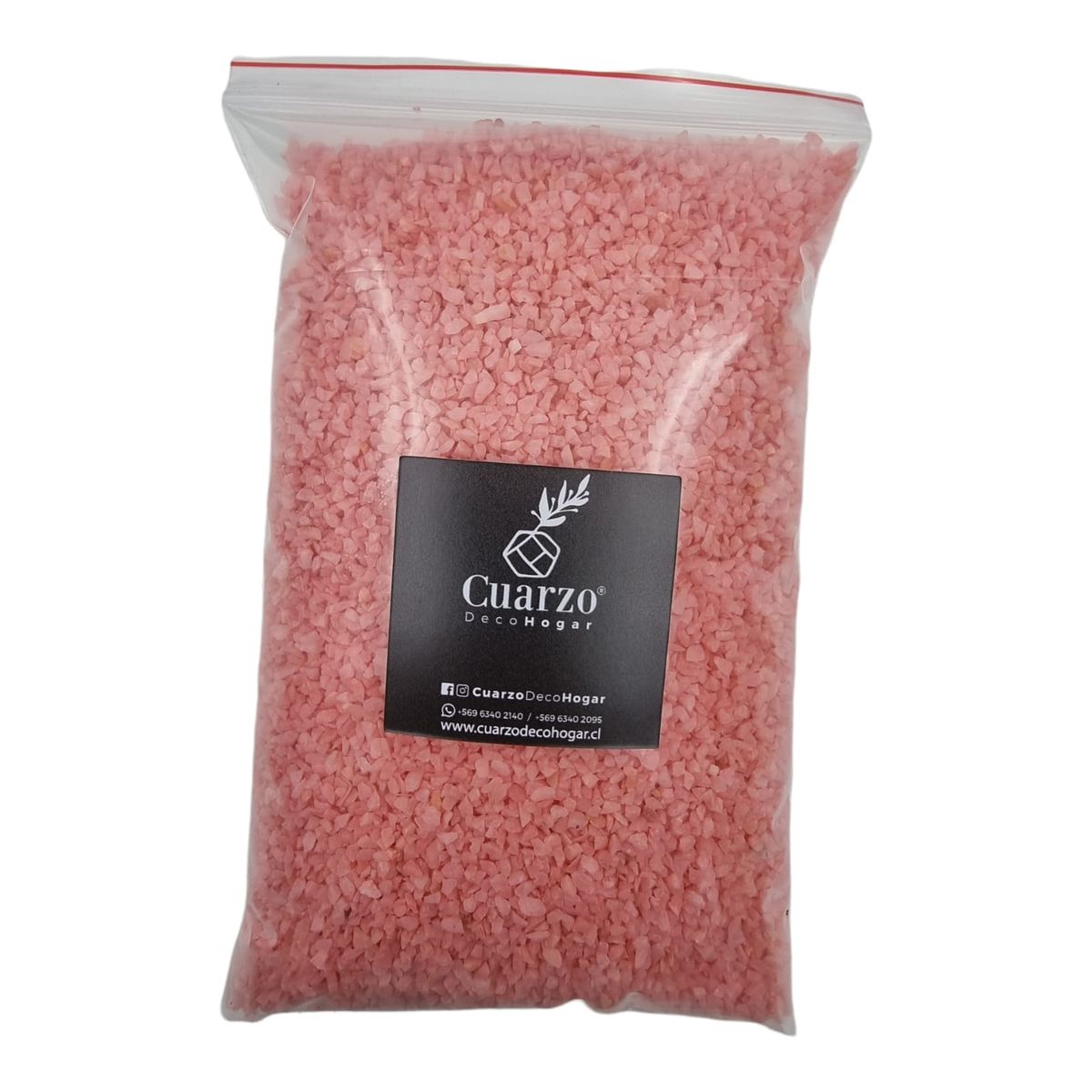 GENERICO - Cuarzo Granulado Pigmentado Decorativo Palo Rosado 1kg