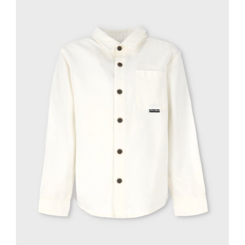 BLACK AND BLUE - Camisa niño básica blanco Black and Blue
