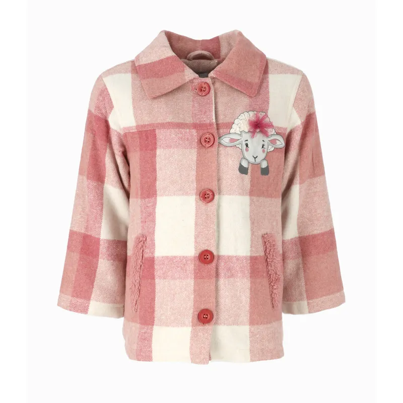 LIMONADA - Chaqueta niña cuadrillé gris Limonada